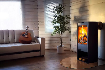 Glass hearth for log burner Culoare Maro