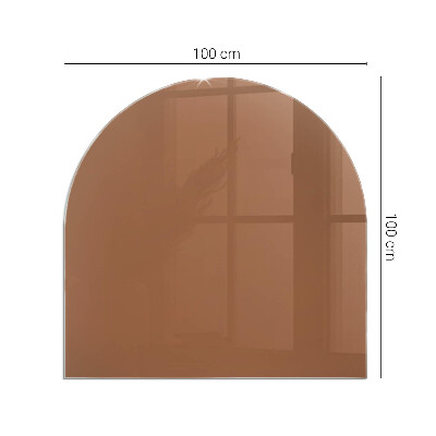 Glass hearth for log burner Culoare Maro