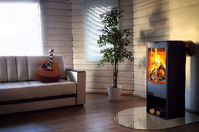 Glass hearth for log burner Culoare Maro