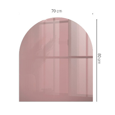 Glass hearths for wood burners Culoare Roz