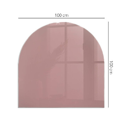 Glass hearths for wood burners Culoare Roz