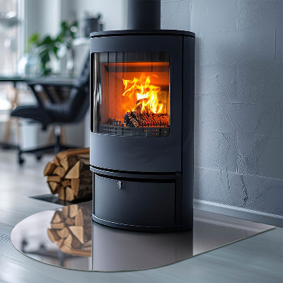 Glass hearth for log burner Culoare violet deschis