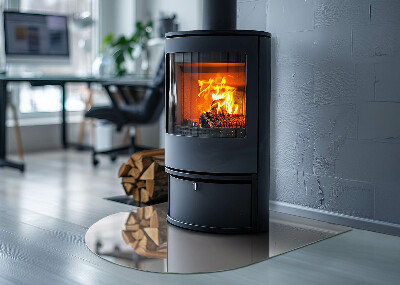 Glass hearths for wood burners Culoare roz pal