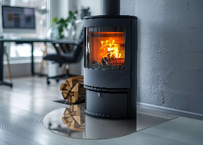 Glass hearth for log burner Culoare Gri deschis