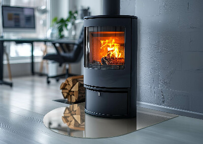 Glass hearths for wood burners Culoare Bej