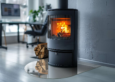 Glass hearth for log burner Culoare Gri