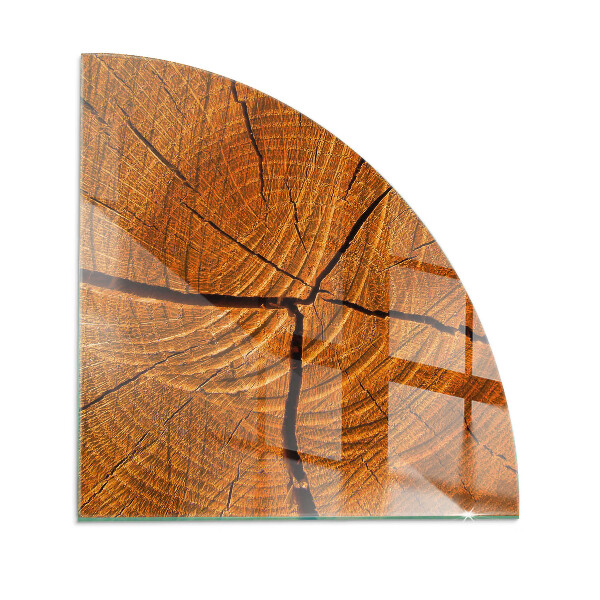 Protecție sub sobă sfert Wood grain in cross-section