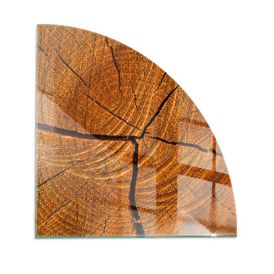 Protecție sub sobă sfert Wood grain in cross-section