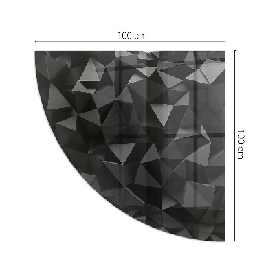 Sticlă sub șemineu sfert Three-dimensional geometry