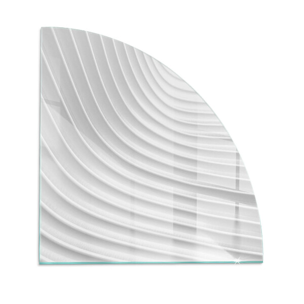 Protecție sub sobă sfert Waves of delicate lines