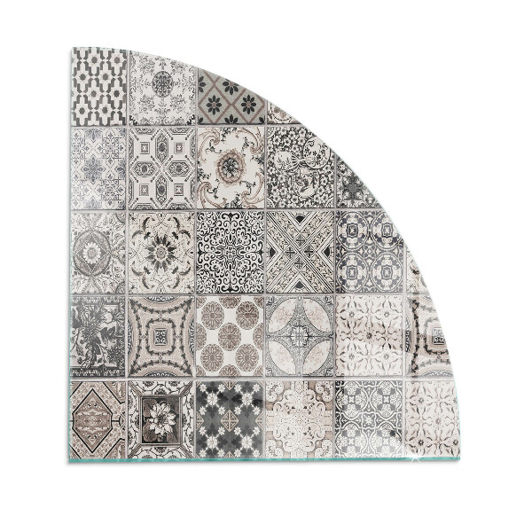 Protecție sub sobă sfert Decorative tile patterns
