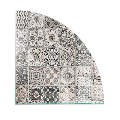Protecție sub sobă sfert Decorative tile patterns