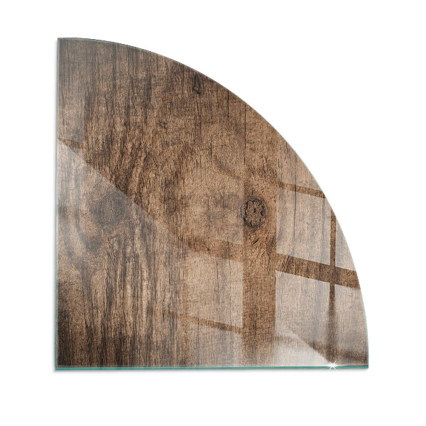 Sticlă sub șemineu sfert Natural wood pattern