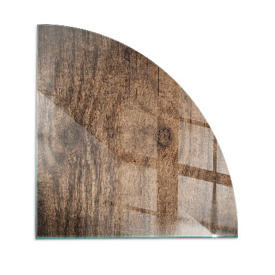 Sticlă sub șemineu sfert Natural wood pattern