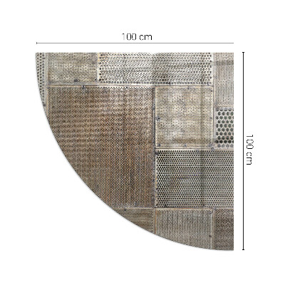 Sticlă sub șemineu sfert Pattern of perforated sheet metal