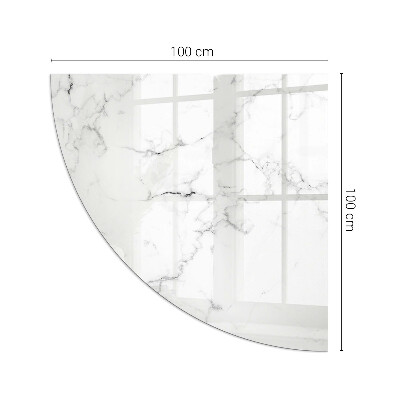 Sticlă sub șemineu sfert Marble pattern with veins