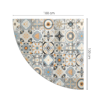 Protecție sub sobă sfert Mosaic patterns in tiles