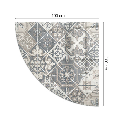 Sticlă sub șemineu sfert Decorative mosaic pattern