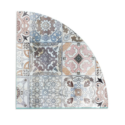 Protecție sub sobă sfert Mosaic patterns in tiles