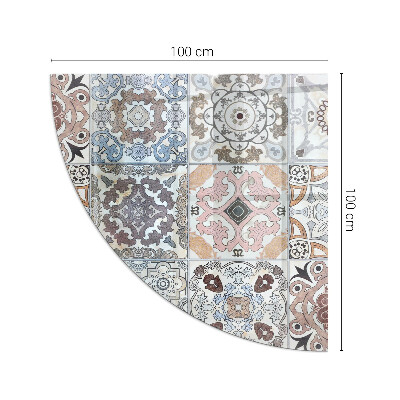 Protecție sub sobă sfert Mosaic patterns in tiles