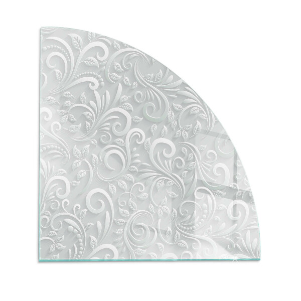 Protecție sub sobă sfert Elegant plant pattern