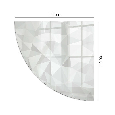 Sticlă sub șemineu sfert Abstract geometric pattern