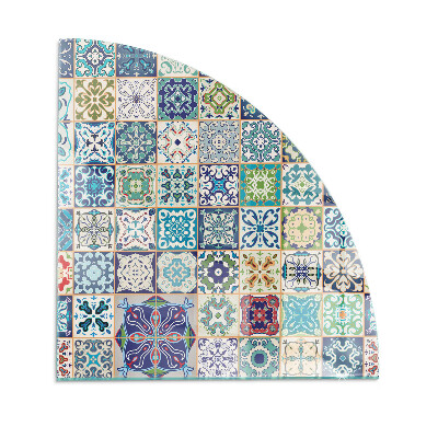 Sticlă sub șemineu sfert Mosaic patterns on tiles