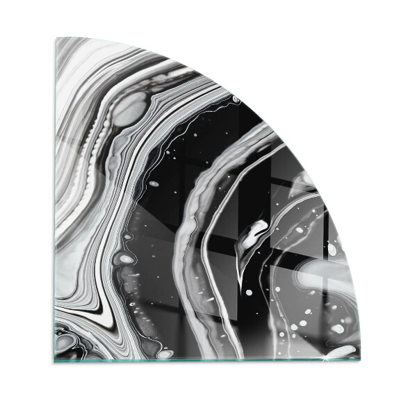 Sticlă sub șemineu sfert Abstract waves and lines