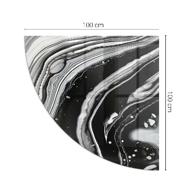 Sticlă sub șemineu sfert Abstract waves and lines