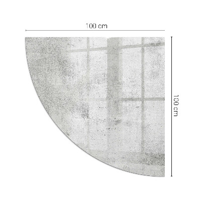 Protecție sub sobă sfert Raw concrete texture