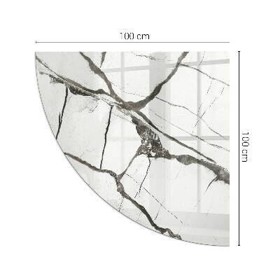 Sticlă sub șemineu sfert Marble vein pattern