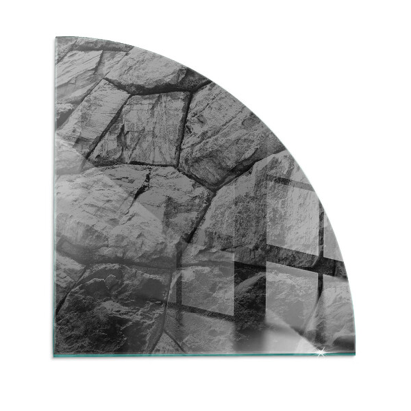 Protecție sub sobă sfert Natural stone pattern