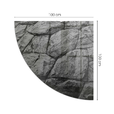 Protecție sub sobă sfert Natural stone pattern