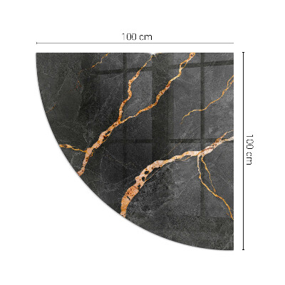 Sticlă sub șemineu sfert Elegant marble with veins