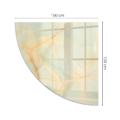 Sticlă sub șemineu sfert Abstract marble pattern