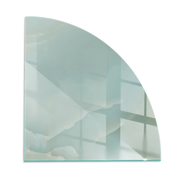 Sticlă sub șemineu sfert Delicate marble pattern