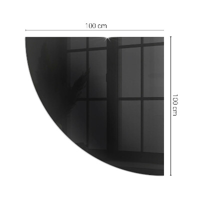 Protecție sub sobă sfert Color Dark graphite