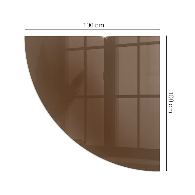 Sticlă sub șemineu sfert Color Brown
