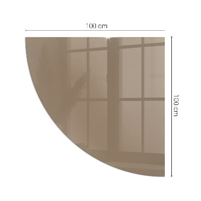 Protecție sub sobă sfert Color Brown