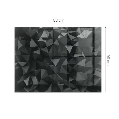 Sticlă securizată protecție sub sobă Geometrie tridimensională