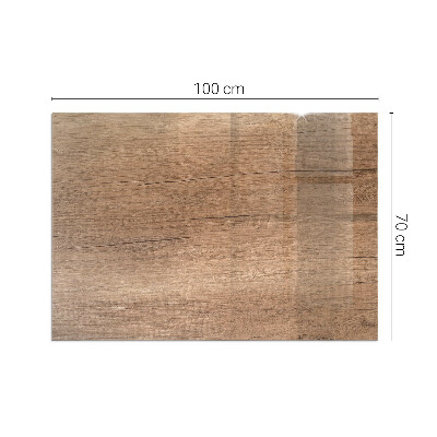 Sticlă dreptunghiulară pentru șemineu Model din lemn natural