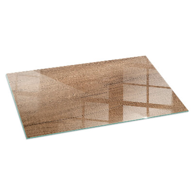 Sticlă dreptunghiulară pentru șemineu Model din lemn natural