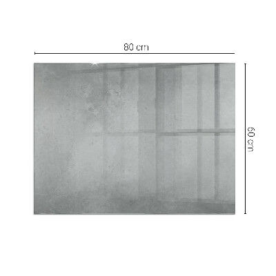 Sticlă dreptunghiulară pentru șemineu Textura de beton cu efect