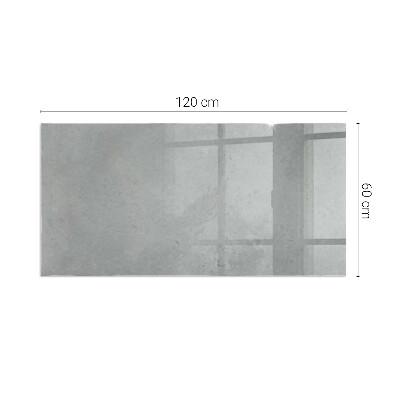 Sticlă dreptunghiulară pentru șemineu Textura de beton cu efect
