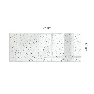 Sticlă dreptunghiulară pentru șemineu Model cu forme mici