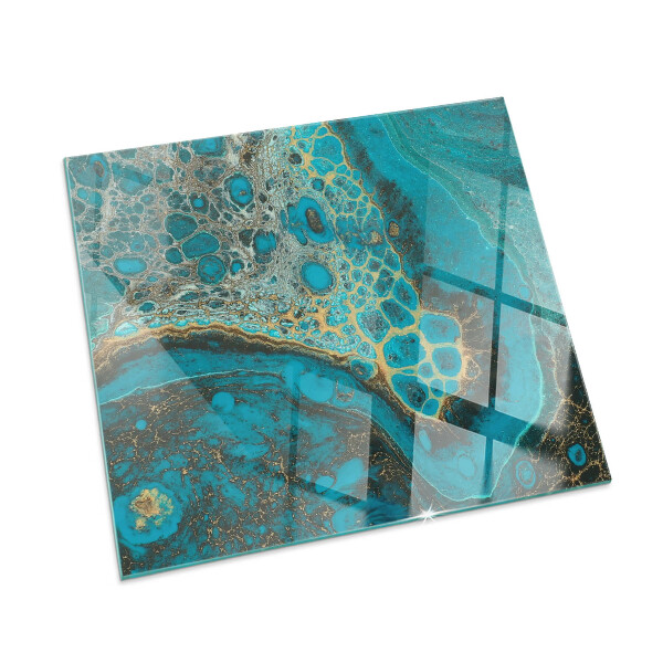 Sticlă securizată protecție sub sobă Model organic abstract