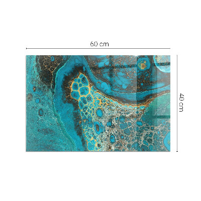 Sticlă securizată protecție sub sobă Model organic abstract