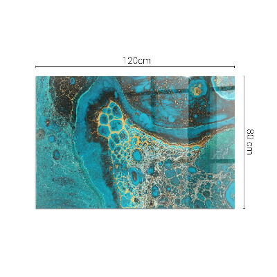 Sticlă securizată protecție sub sobă Model organic abstract