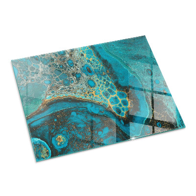 Sticlă securizată protecție sub sobă Model organic abstract