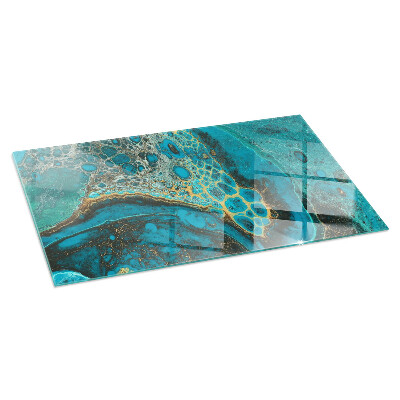 Sticlă securizată protecție sub sobă Model organic abstract